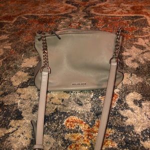 Light grey Michael kors crossbody purse